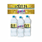Disco Party Theme Water Bottle Labels THEME PARTIES Pretty UR Party