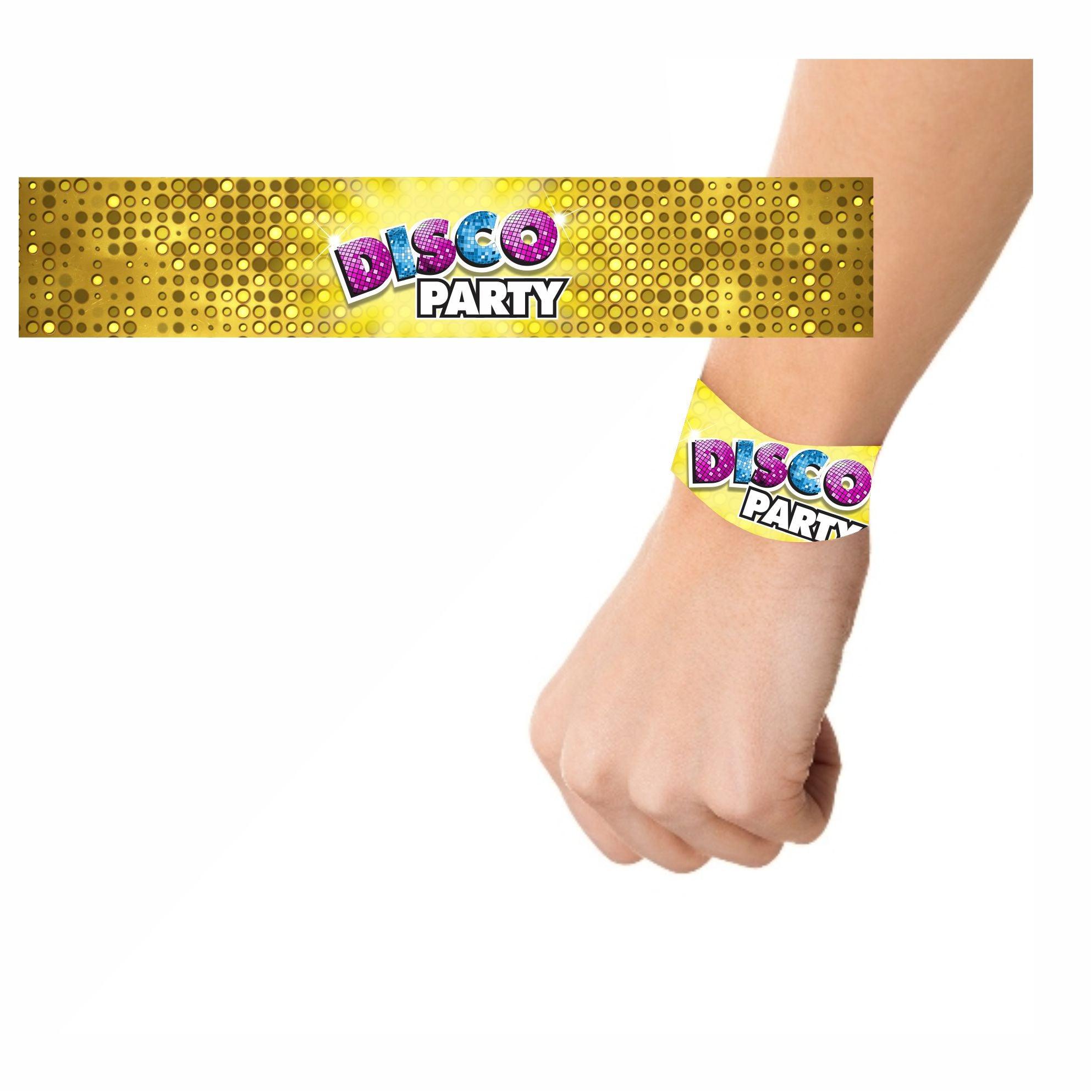 Disco Party Theme Wrist Bands - Pack of 10 THEME PARTIES Pretty UR Party