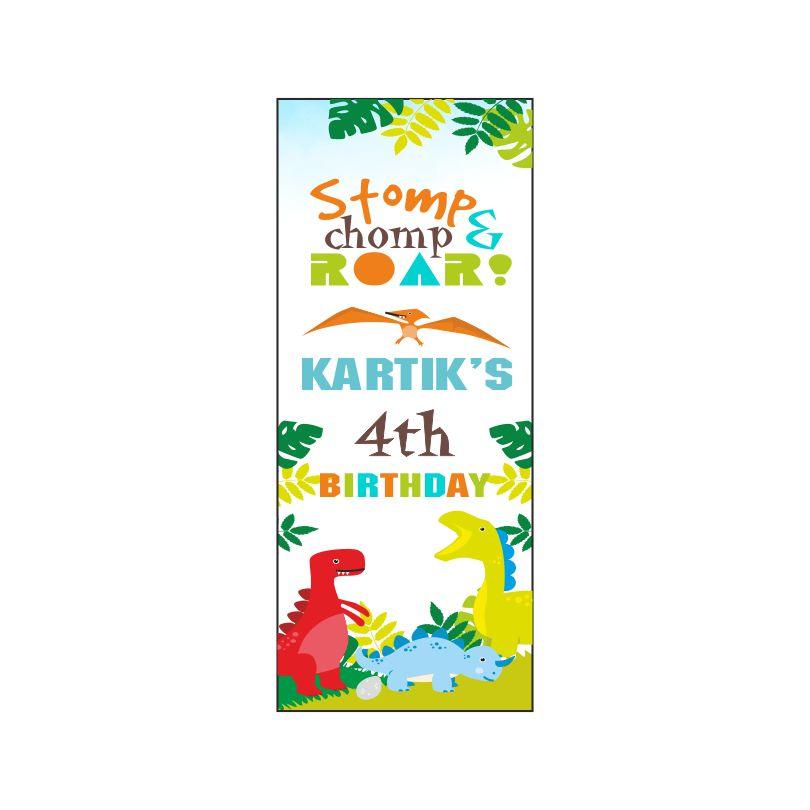 Dinosaur Door Banner THEME PARTIES Pretty UR Party