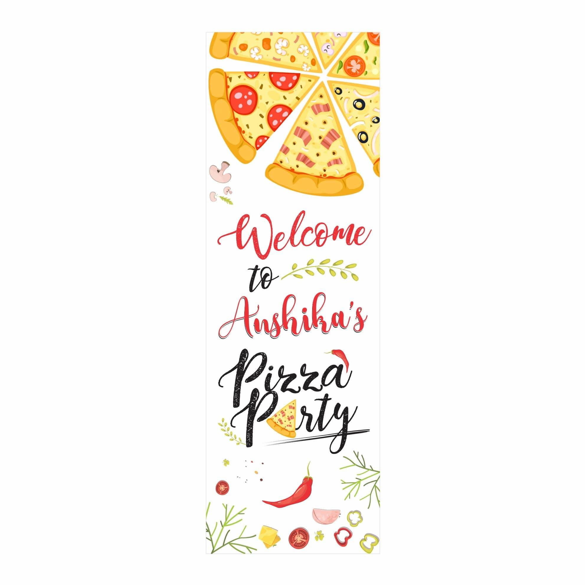 Pizza Party Theme Door Banner THEME PARTIES Pretty UR Party