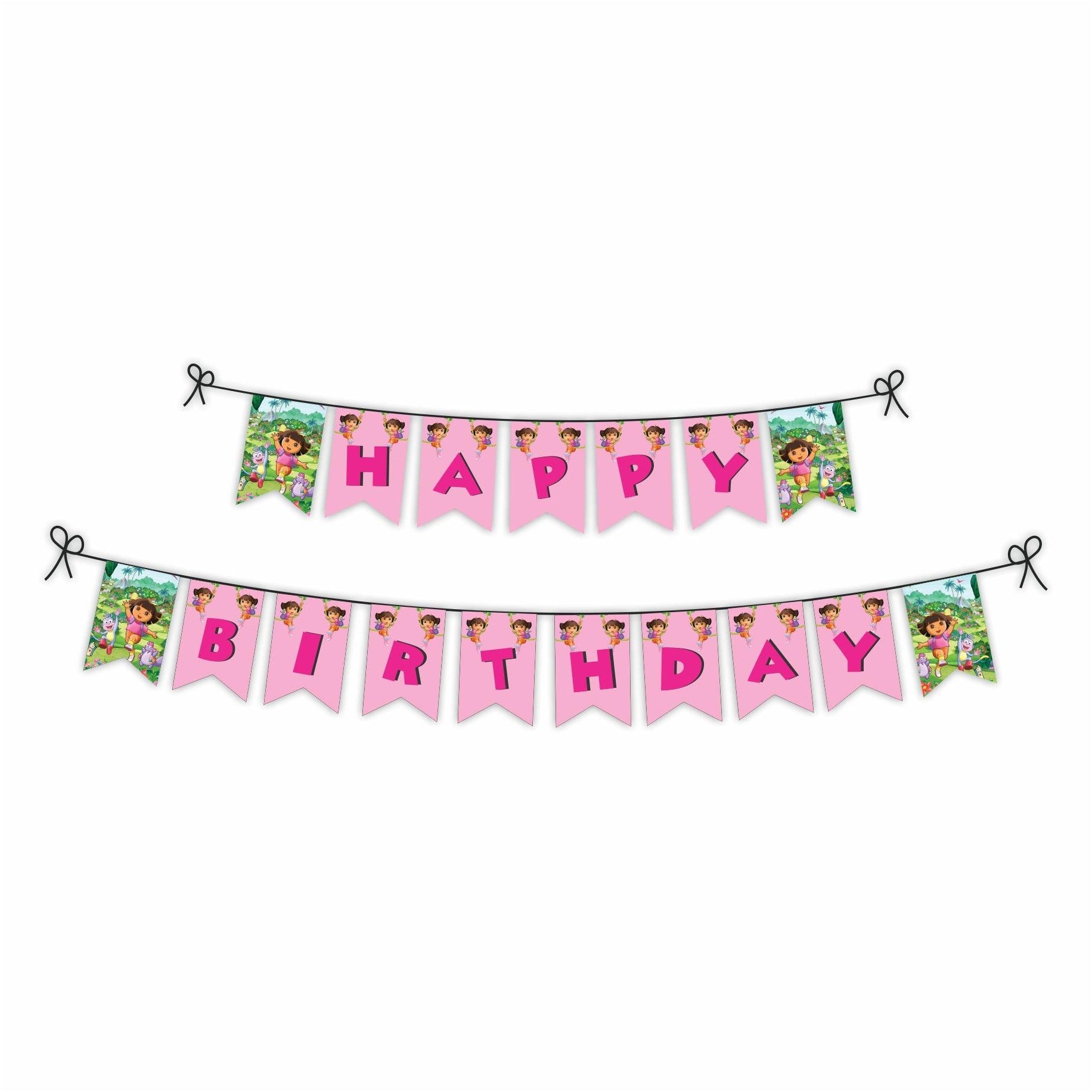 Dora the explorer Bunting THEME PARTIES Pretty UR Party
