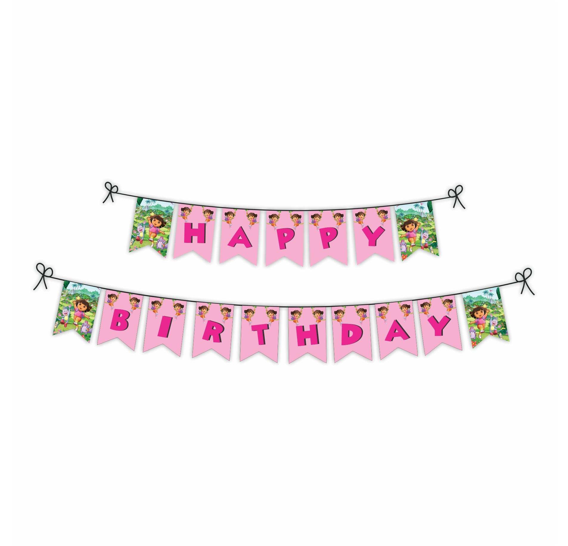 Dora the explorer Bunting THEME PARTIES Pretty UR Party