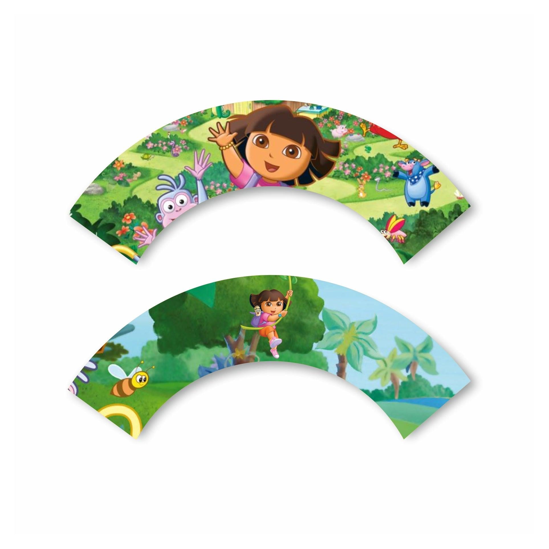 Dora the explorer Cupcake Wrappers THEME PARTIES Pretty UR Party