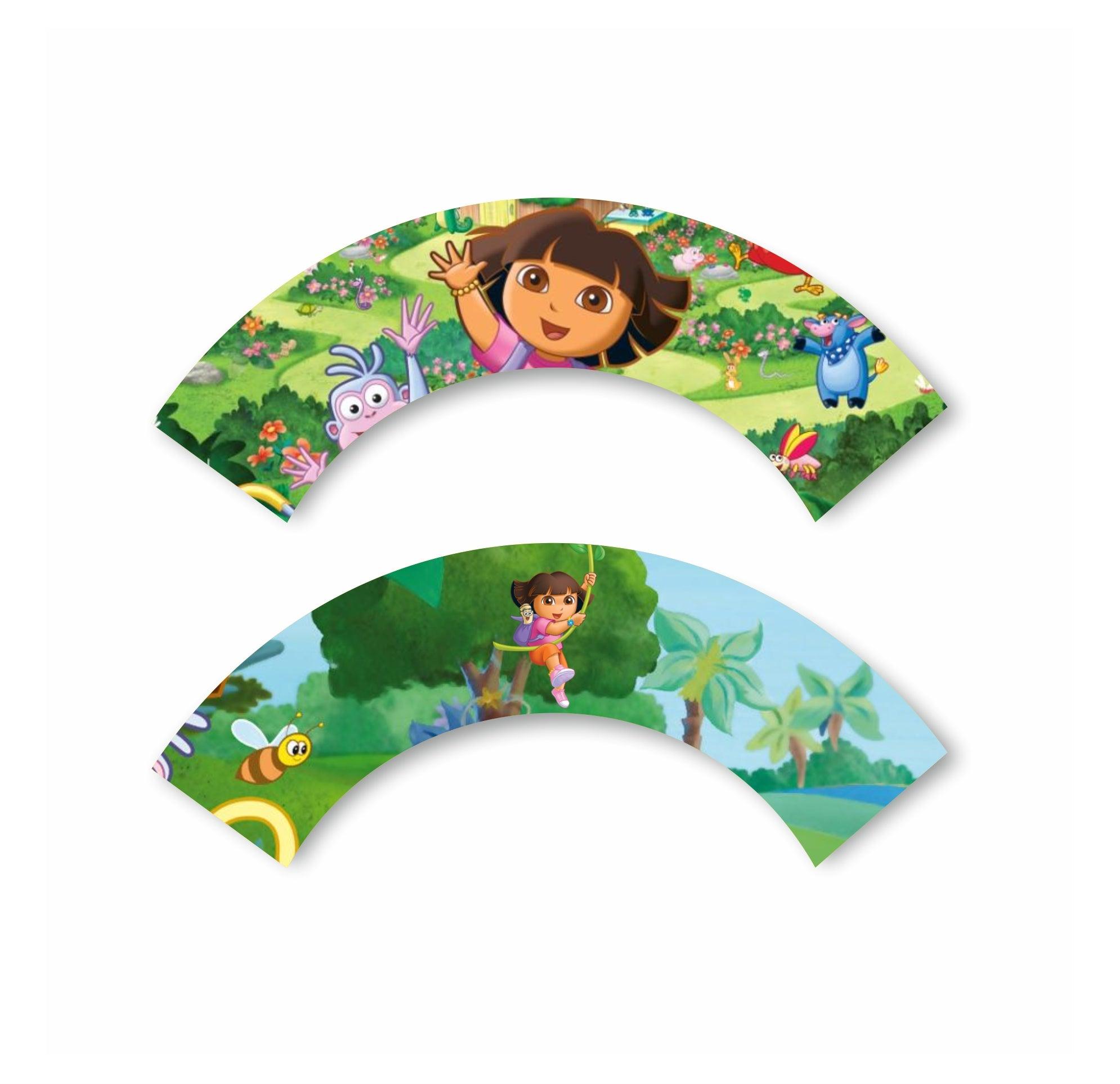 Dora the explorer Cupcake Wrappers THEME PARTIES Pretty UR Party