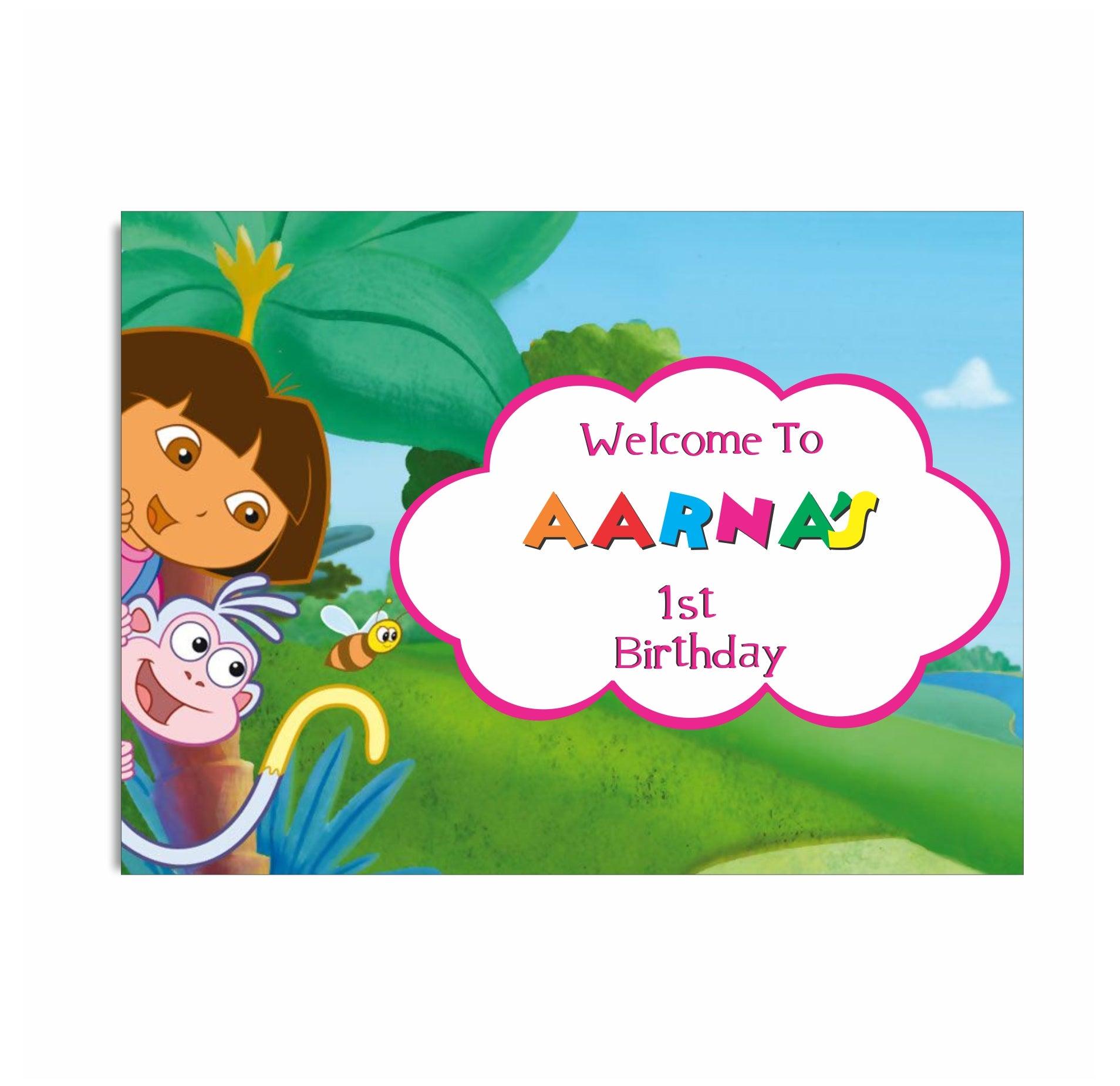 Dora the explorer Entrance Banner / Door Sign THEME PARTIES Pretty UR Party