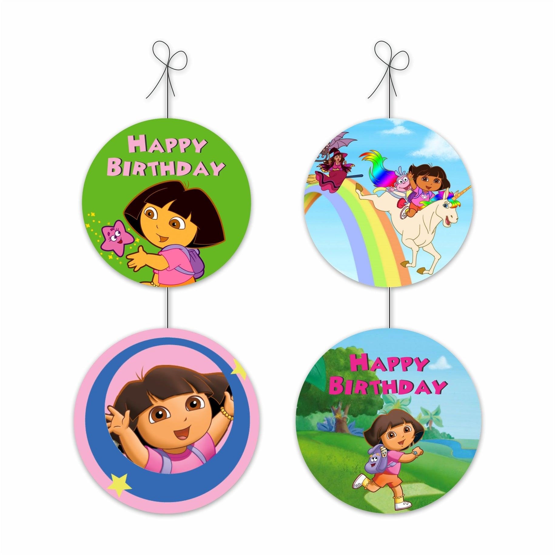 Dora the explorer Danglers THEME PARTIES Pretty UR Party