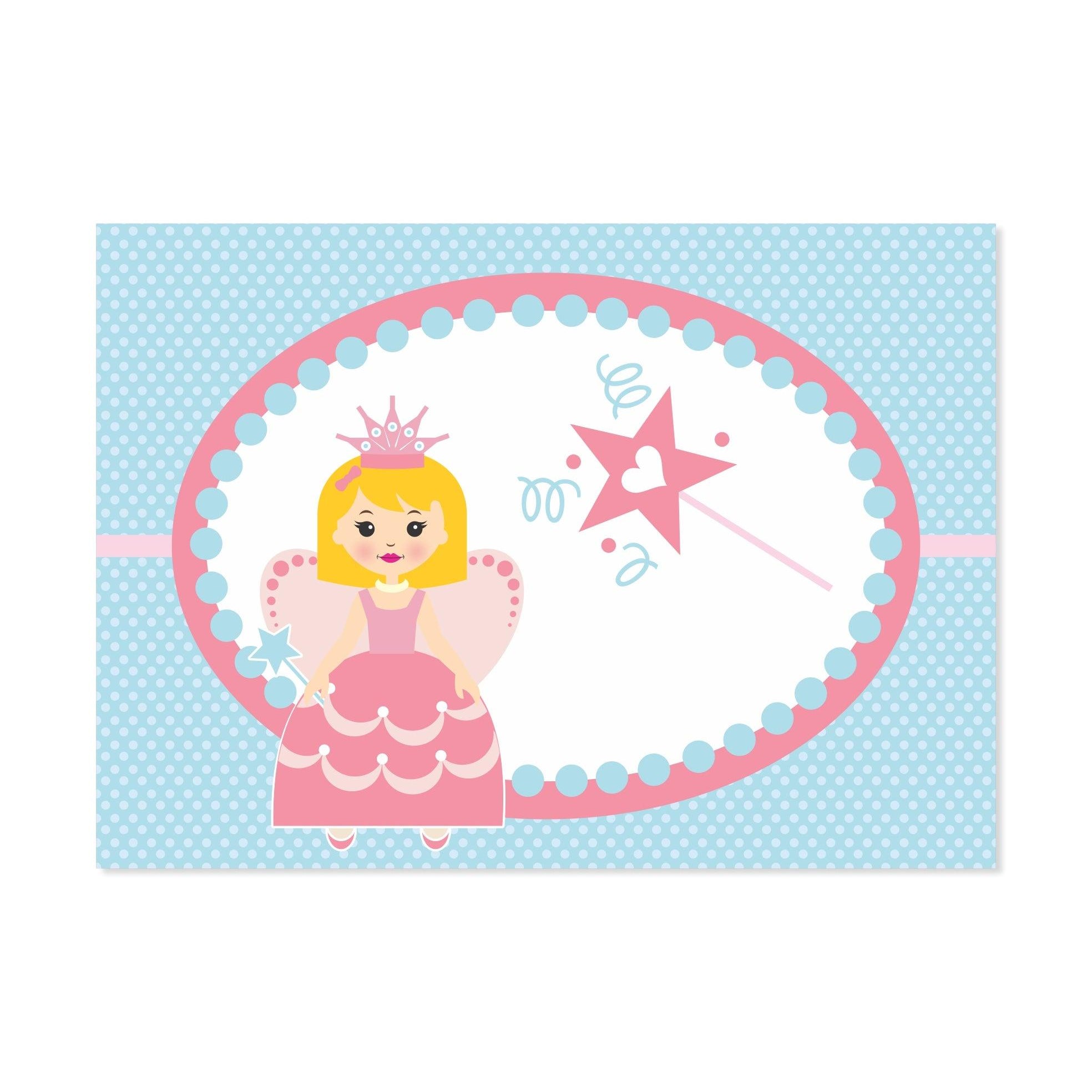 Fairy  Princess Table Mats THEME PARTIES Pretty UR Party