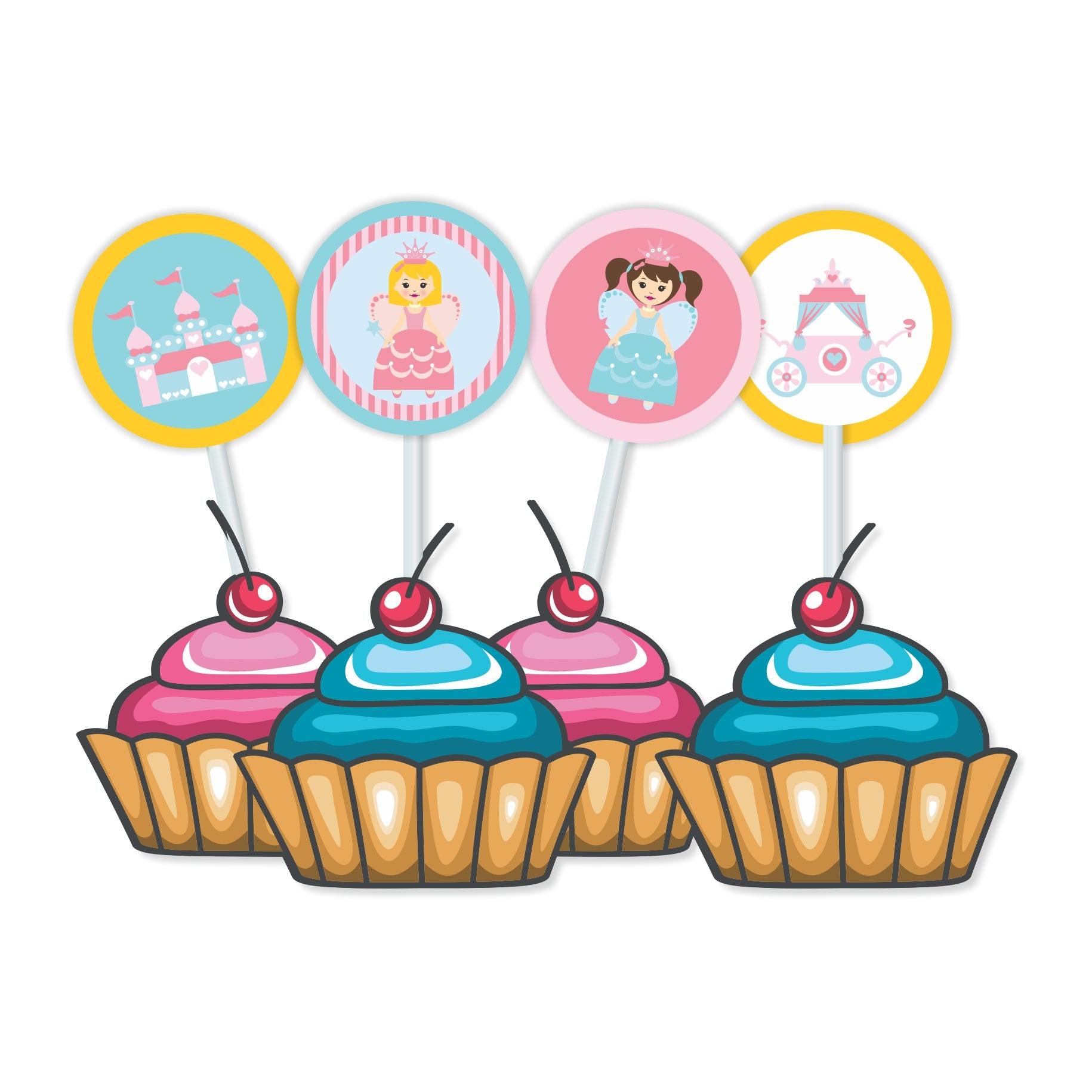 Fairy  Princess Cupcake / Food Toppers THEME PARTIES Pretty UR Party