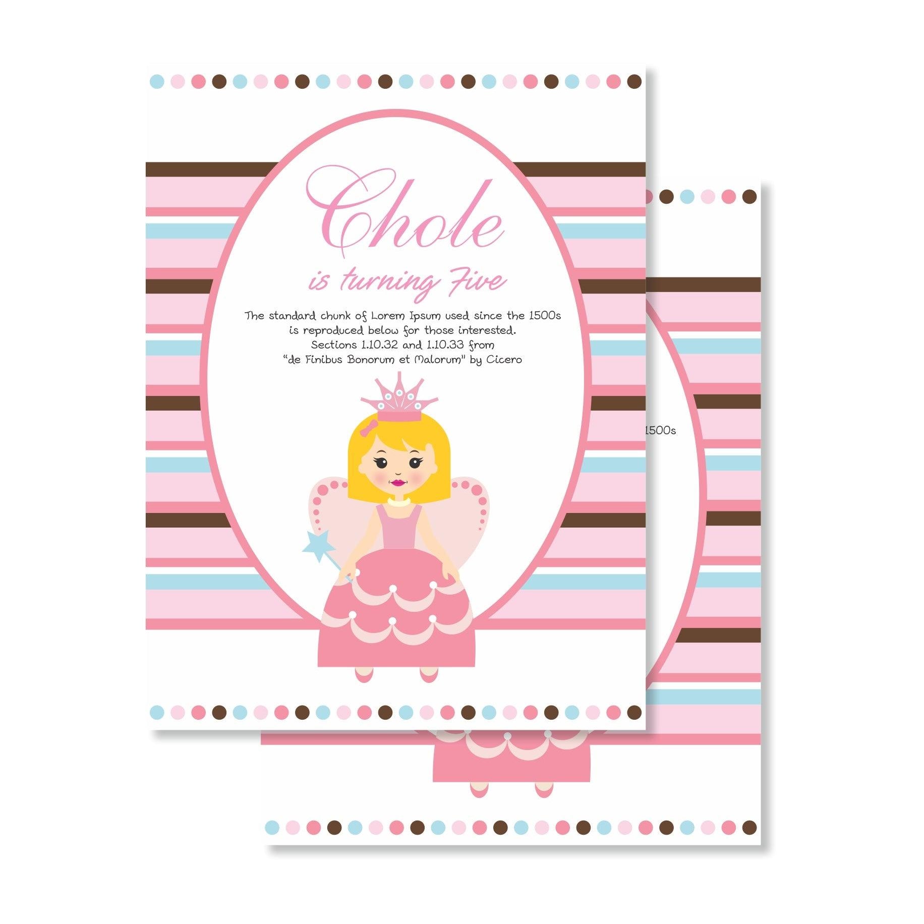 Fairy Princess E-Invitations THEME PARTIES Pretty UR Party