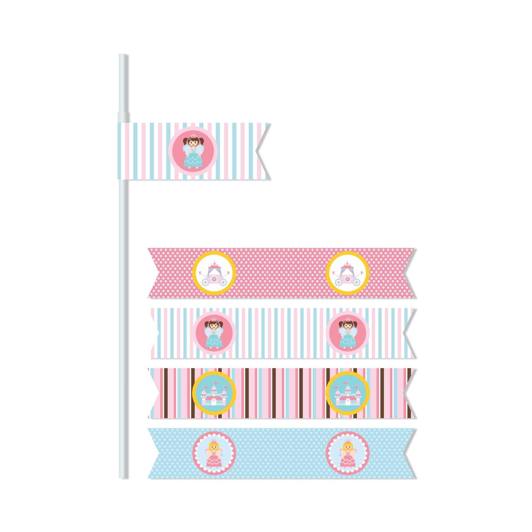 Fairy  Princess Straws THEME PARTIES Pretty UR Party
