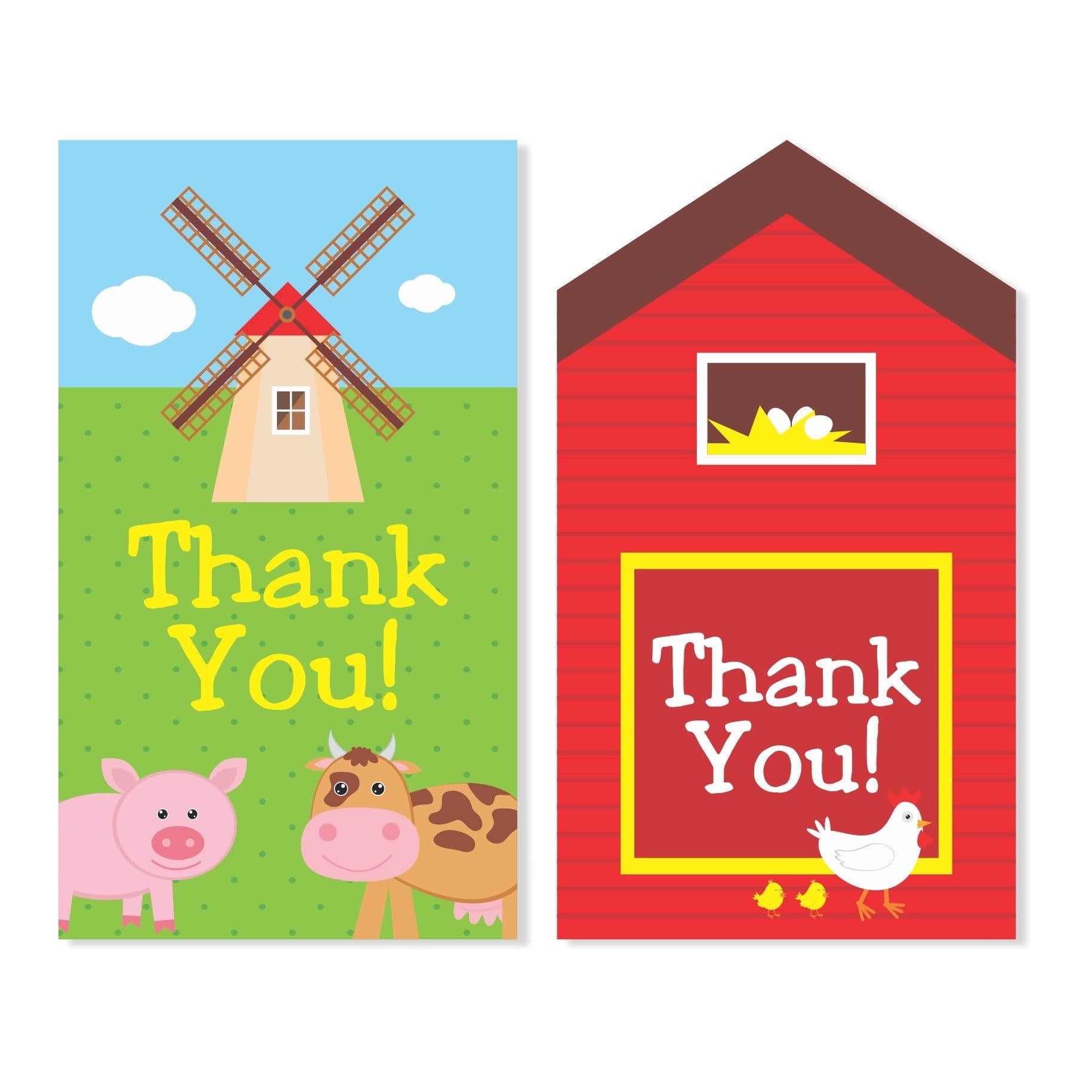Farm friends theme Thank you Tags THEME PARTIES Pretty UR Party