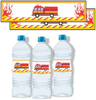 Fire Truck Bottle Labels THEME PARTIES Pretty UR Party