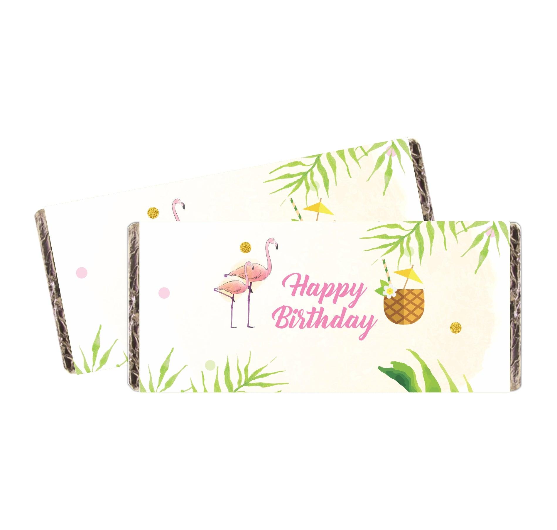 Flamingo Theme Chocolate Wrappers THEME PARTIES Pretty UR Party