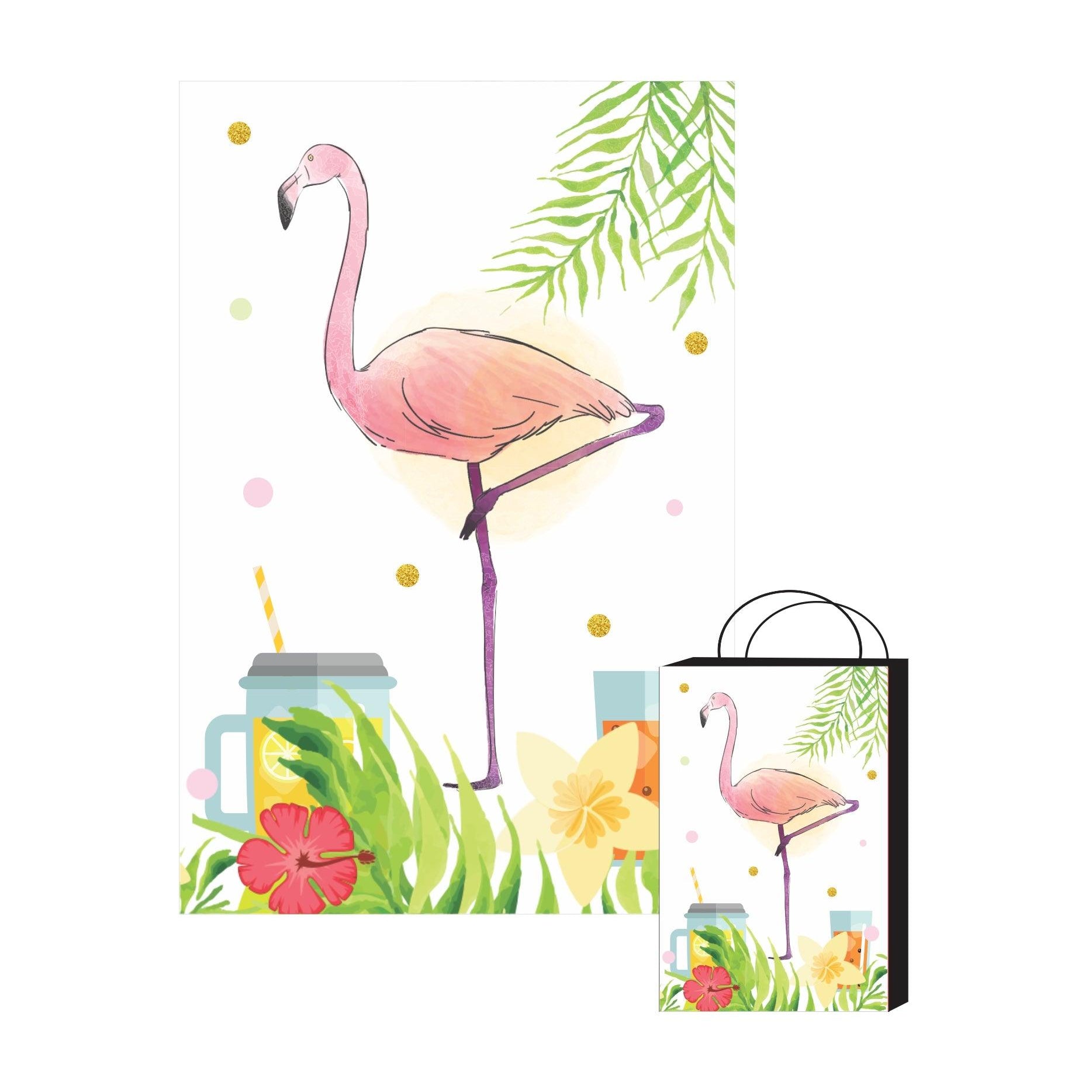 Flamingo Theme Khoi Bag / Pinata ALL PARTY SUPPLIES Pretty UR Party