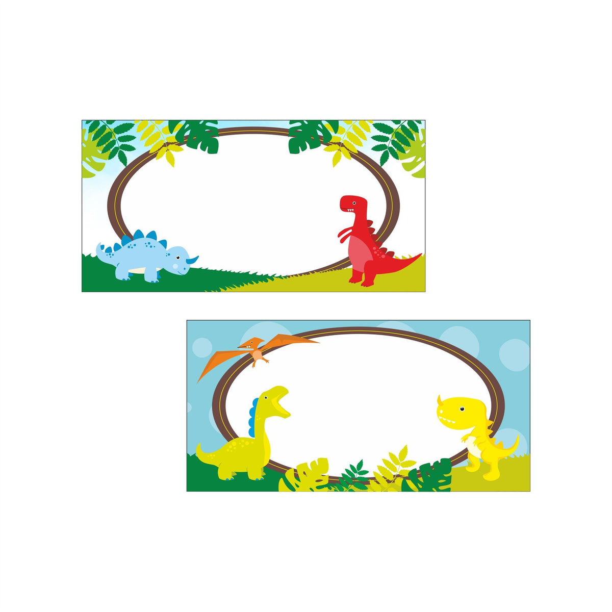 dinosaur-theme-food-labels-buffet-table-cards-pretty-ur-party