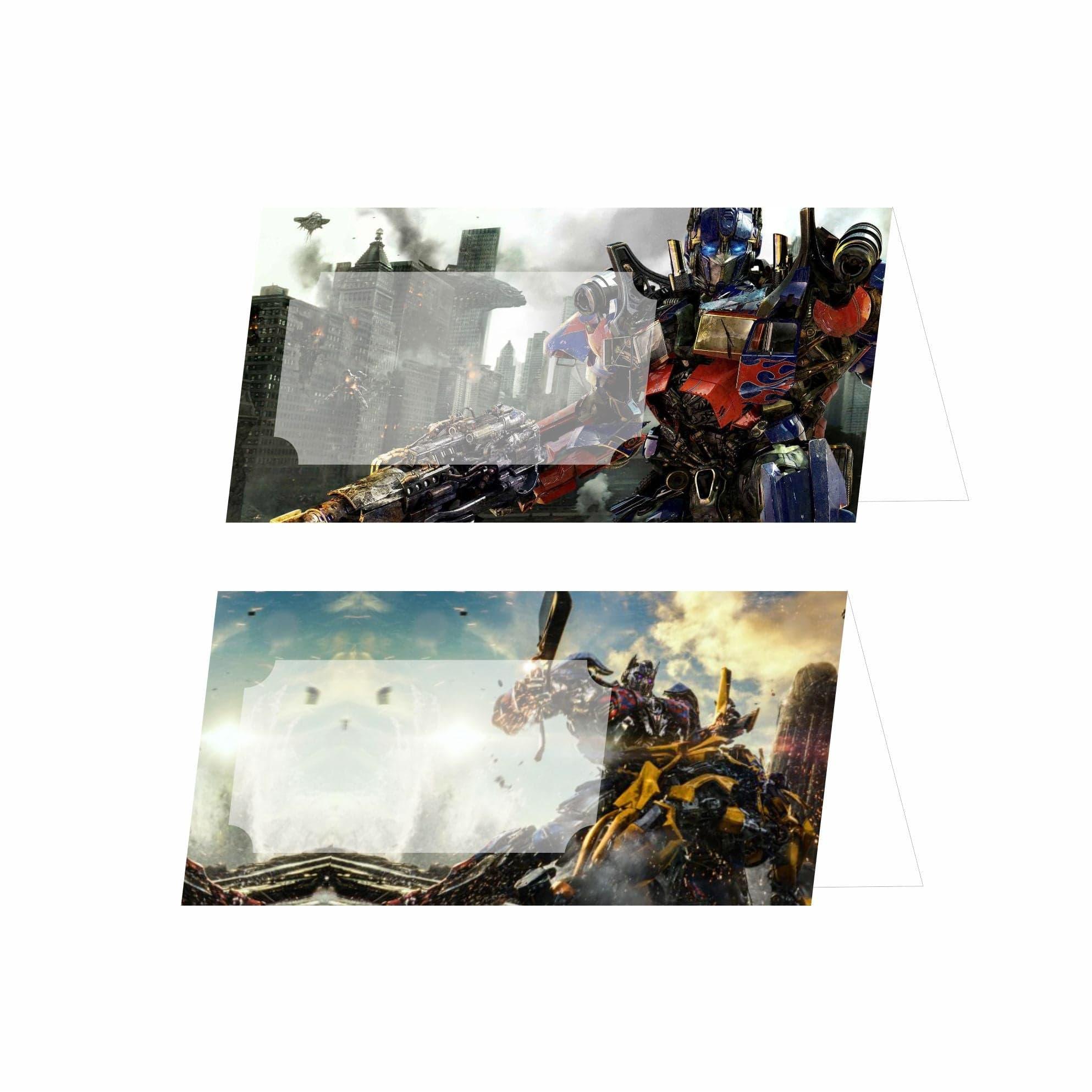 Transformers Theme Food Labels / Buffet Table Cards THEME PARTIES Pretty UR Party