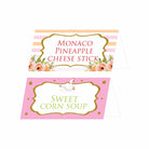 Swan Theme Food Labels / Buffet Table Cards THEME PARTIES Pretty UR Party