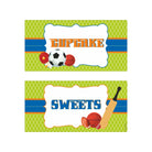 Sports Food Labels / Buffet Table Cards THEME PARTIES Pretty UR Party