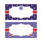 Nautical Theme Food Labels / Buffet Table Cards THEME PARTIES Pretty UR Party
