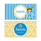 Prince Food Labels / Buffet Table Cards THEME PARTIES Pretty UR Party