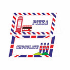 London Theme Food Labels / Buffet Table Cards THEME PARTIES Pretty UR Party