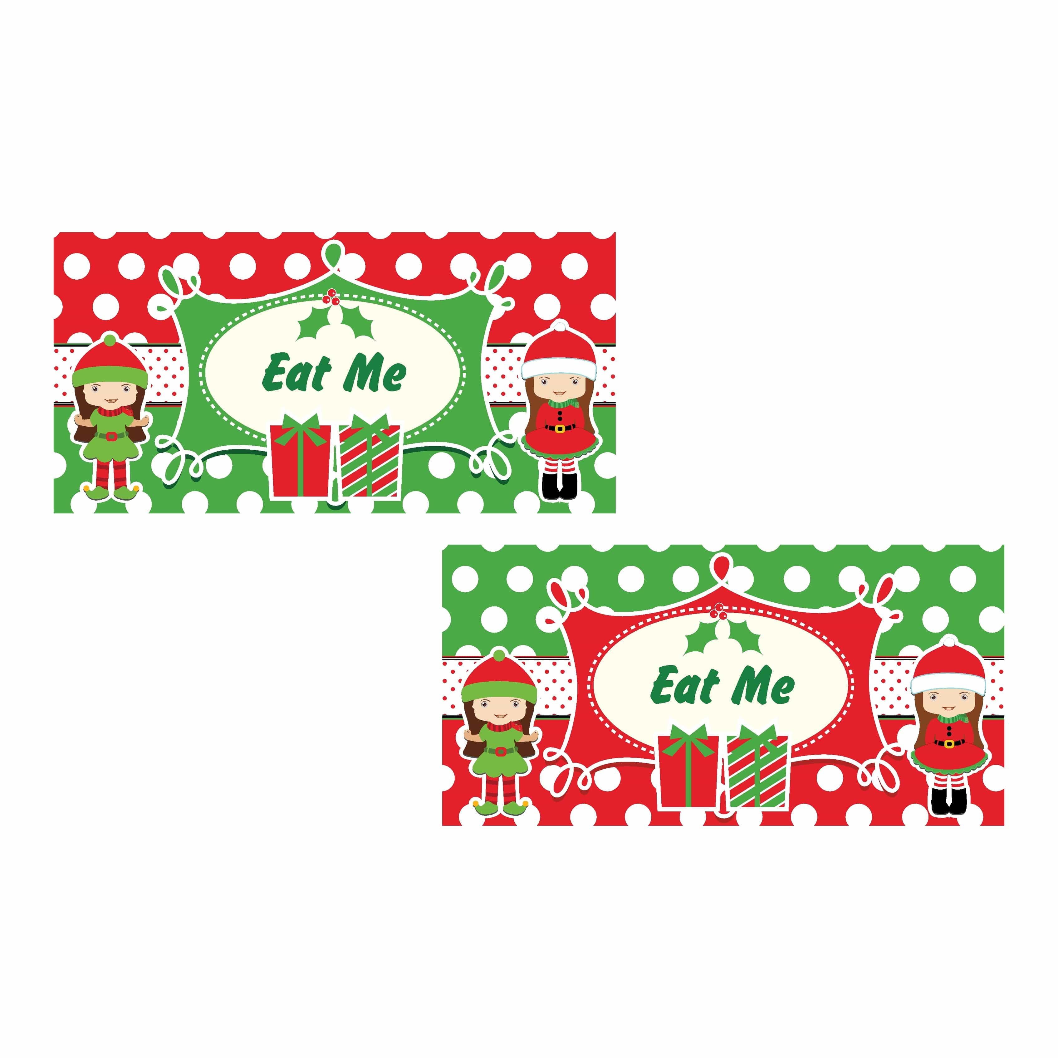 Santa's Friends Food Labels / Buffet Table Cards ALL PARTY SUPPLIES Pretty UR Party