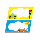 Colorful Cars Theme Food Labels / Buffet Table Cards THEME PARTIES Pretty UR Party