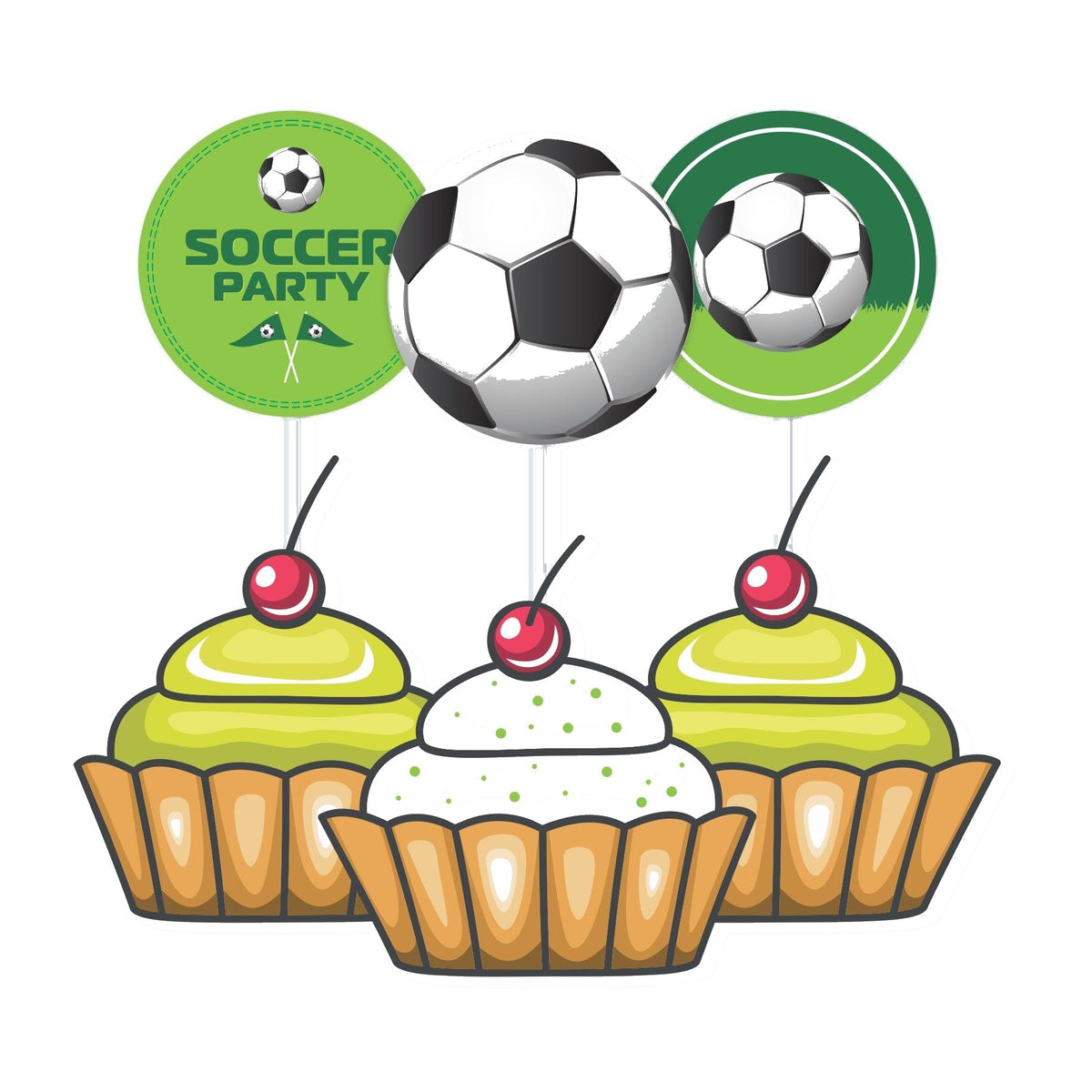 Football Theme Cupcake / Food Toppers