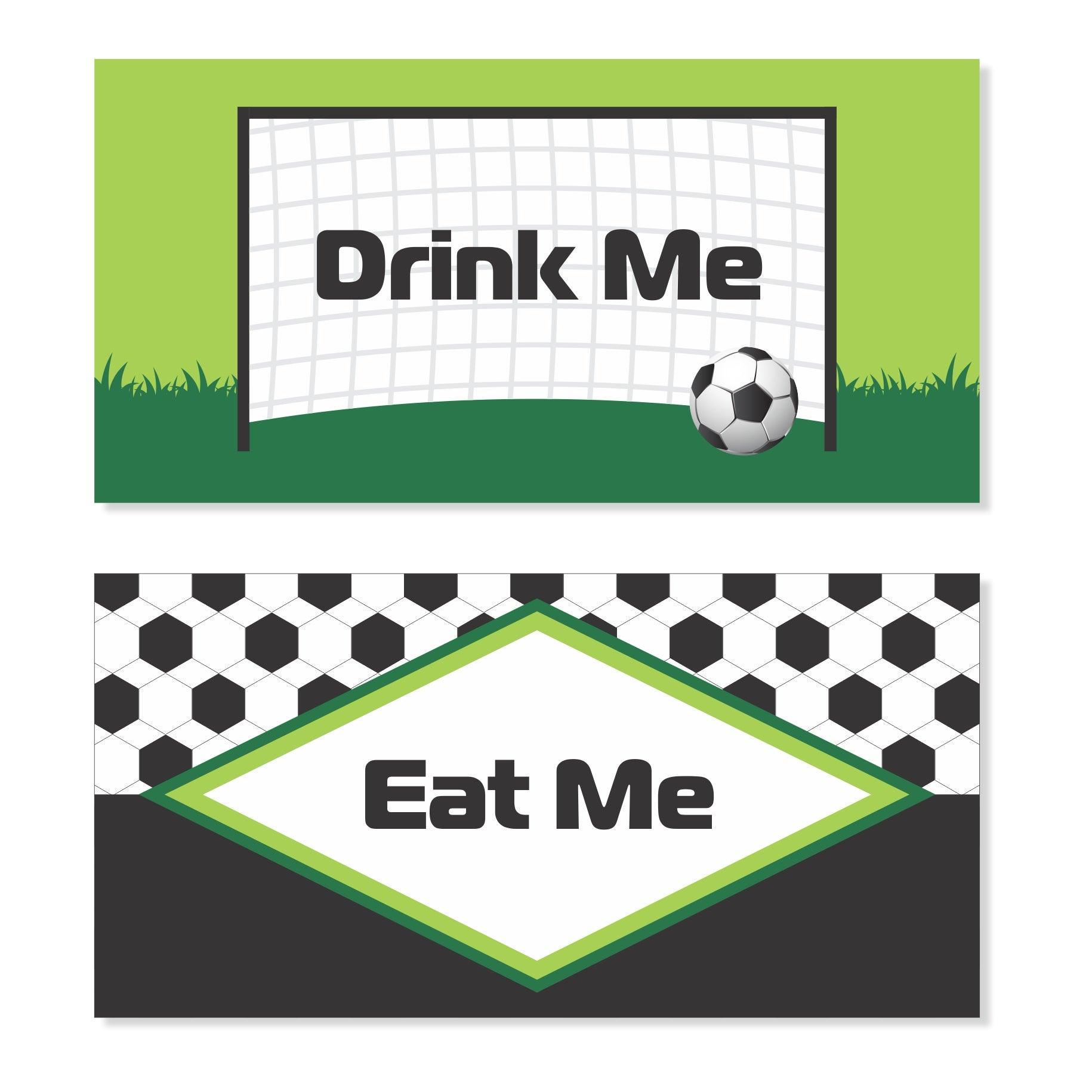 Football Theme Food Labels / Buffet Table Cards THEME PARTIES Pretty UR Party