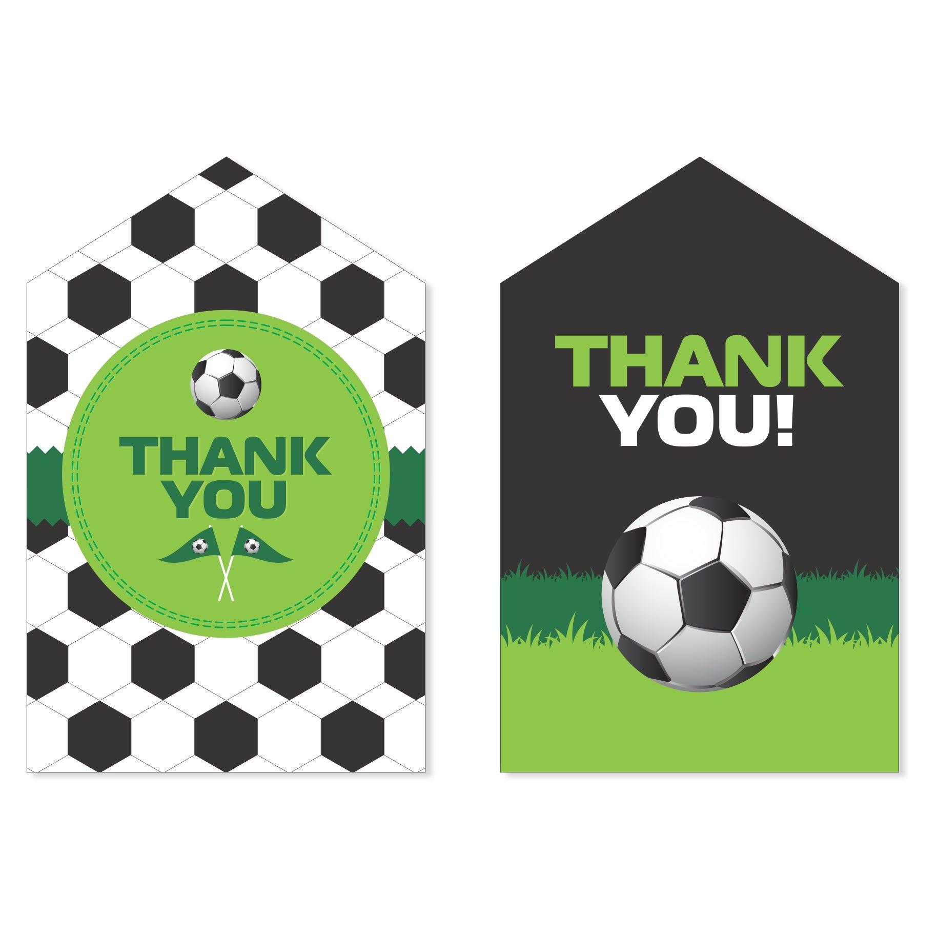 Football Theme Thank you Tags THEME PARTIES Pretty UR Party