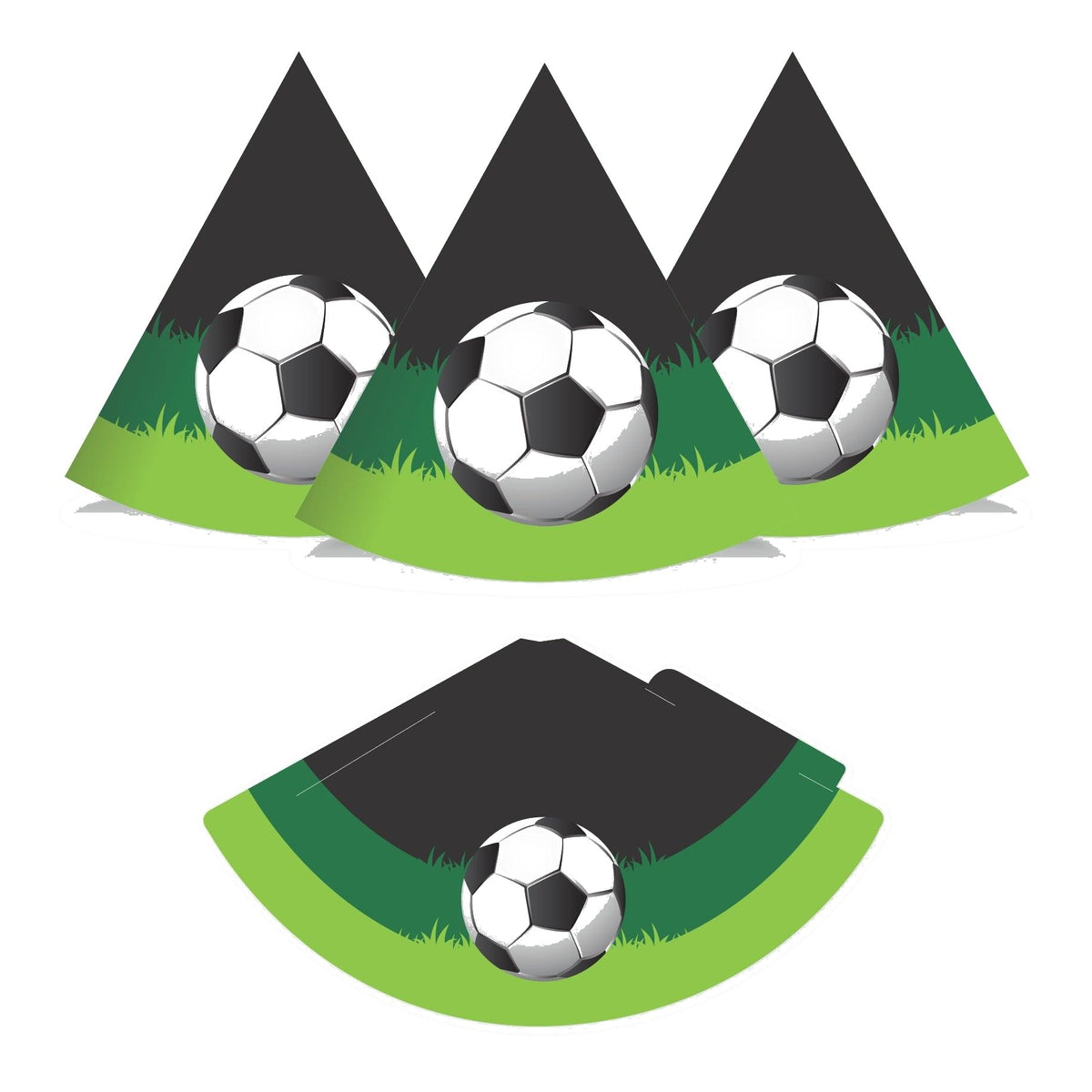 Football Theme Hats - Pack of 10
