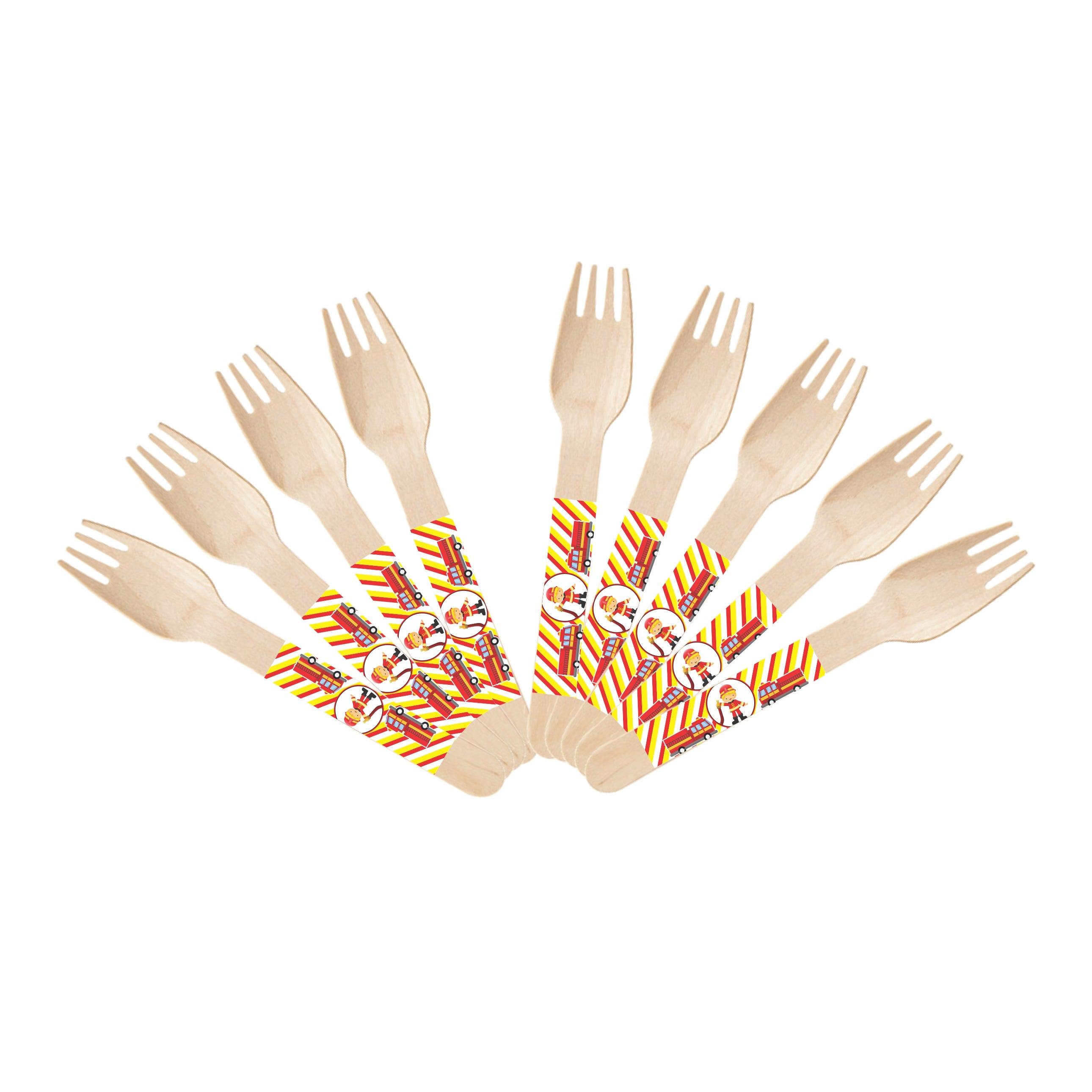 Fire Truck Theme Forks TABLEWARE Pretty UR Party