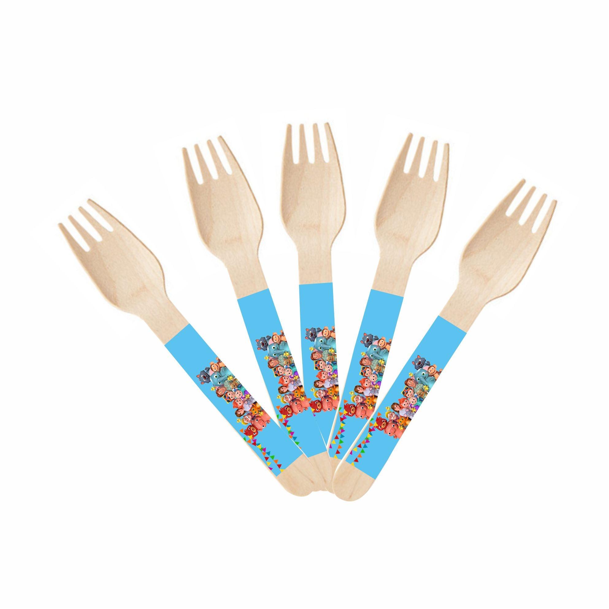 Cocomelon Theme Forks TABLEWARE Pretty UR Party