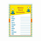 Despicable Me Minions Inspired Word Scramble Game ALL PARTY SUPPLIES Pretty UR Party
