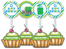 Garbage Truck Cupcake / Food Toppers THEME PARTIES Pretty UR Party