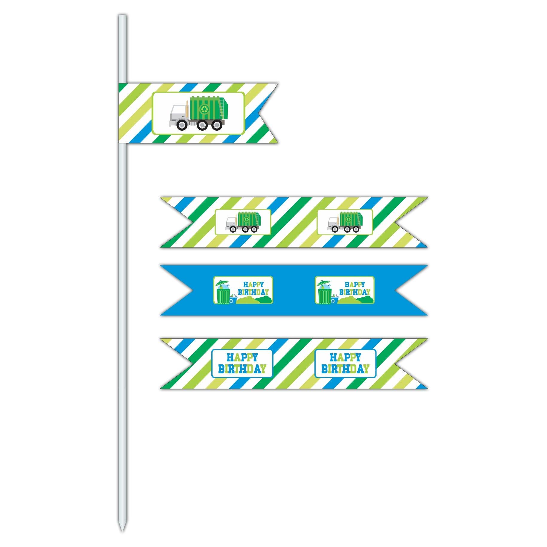 Garbage Drink Straws THEME PARTIES Pretty UR Party