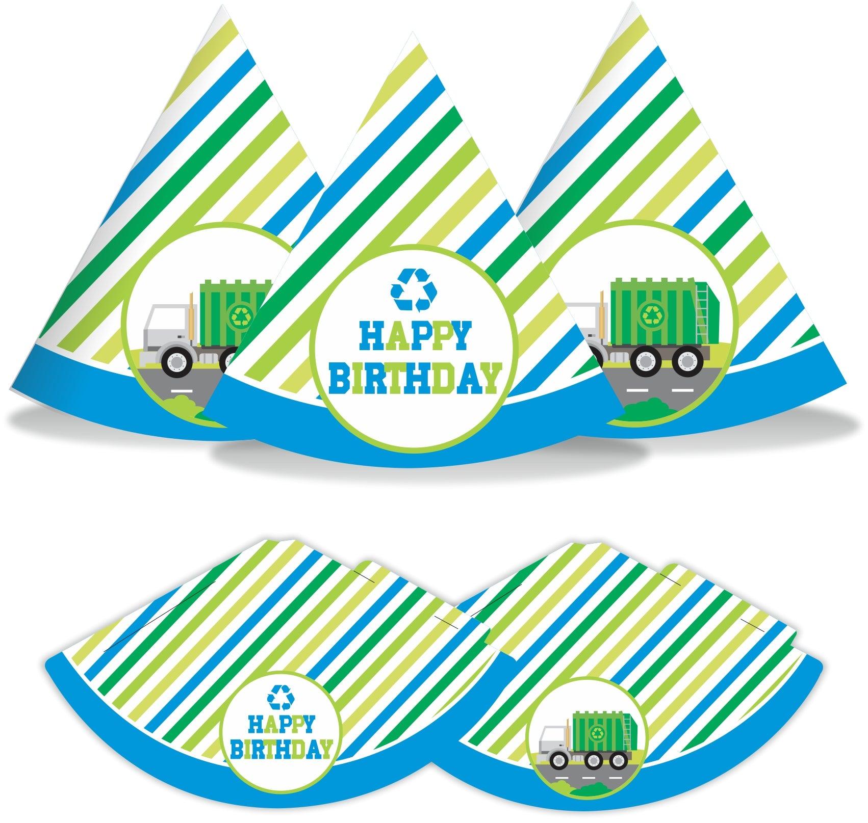 Garbage Truck Hats - Pack of 10 THEME PARTIES Pretty UR Party