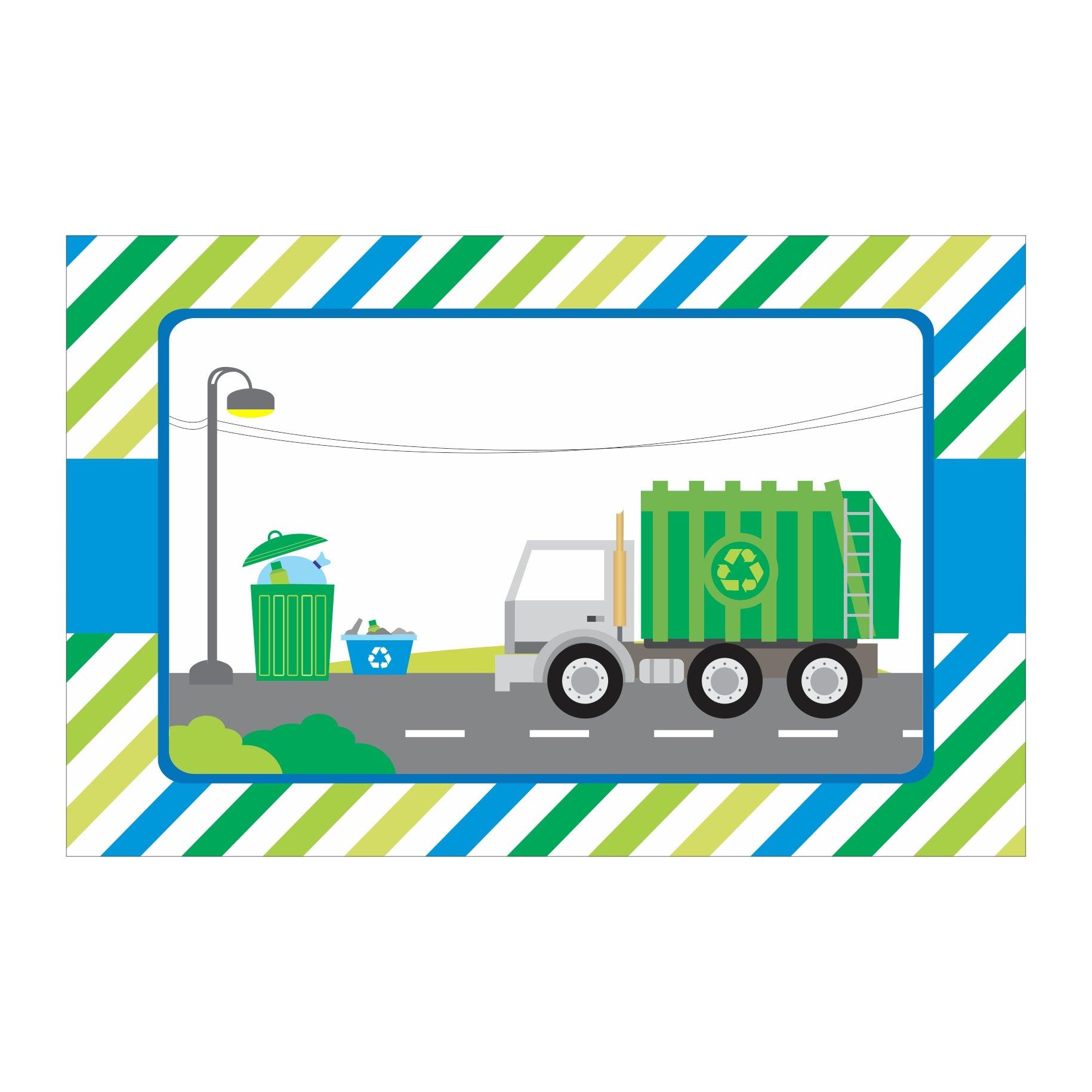 Garbage Truck Table Mats THEME PARTIES Pretty UR Party