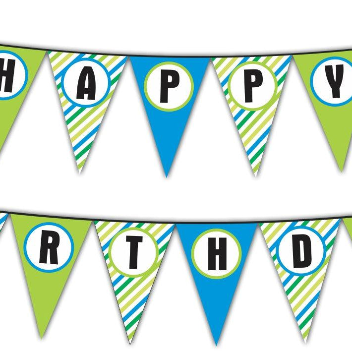 Garbage Truck Bunting THEME PARTIES Pretty UR Party