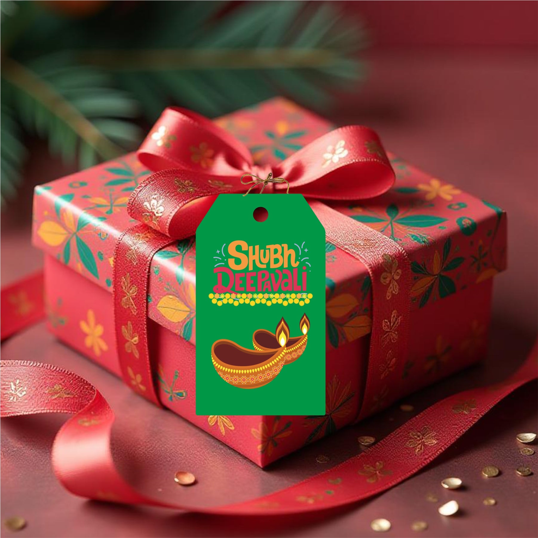 Colourful Diwali Gift Tags Colourful Diwali Gift Tags