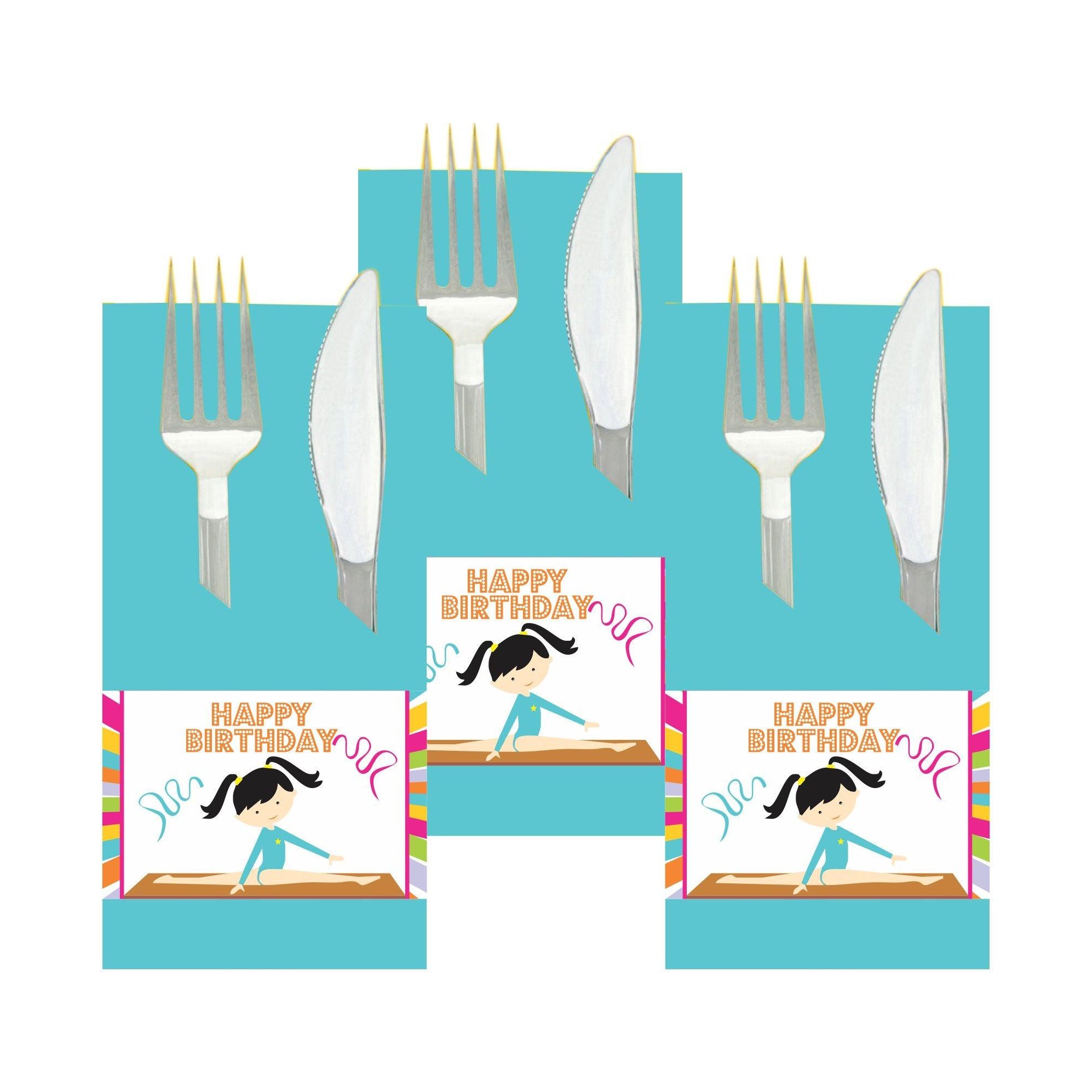 Gymnastics Theme Napkin Rings THEME PARTIES Pretty UR Party