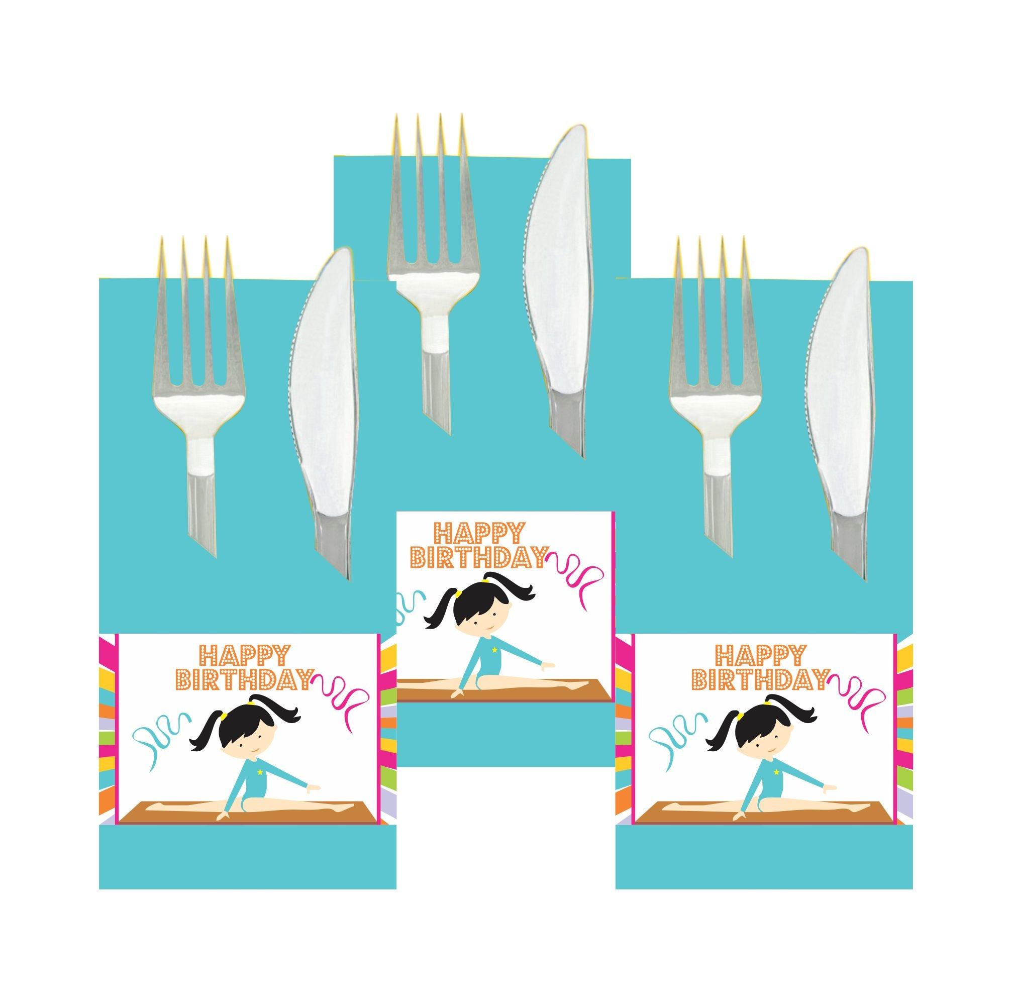 Gymnastics Theme Napkin Rings THEME PARTIES Pretty UR Party