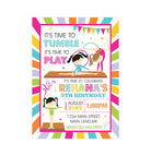 Gymnastics Theme Invitations ALL PARTY SUPPLIES Pretty UR Party
