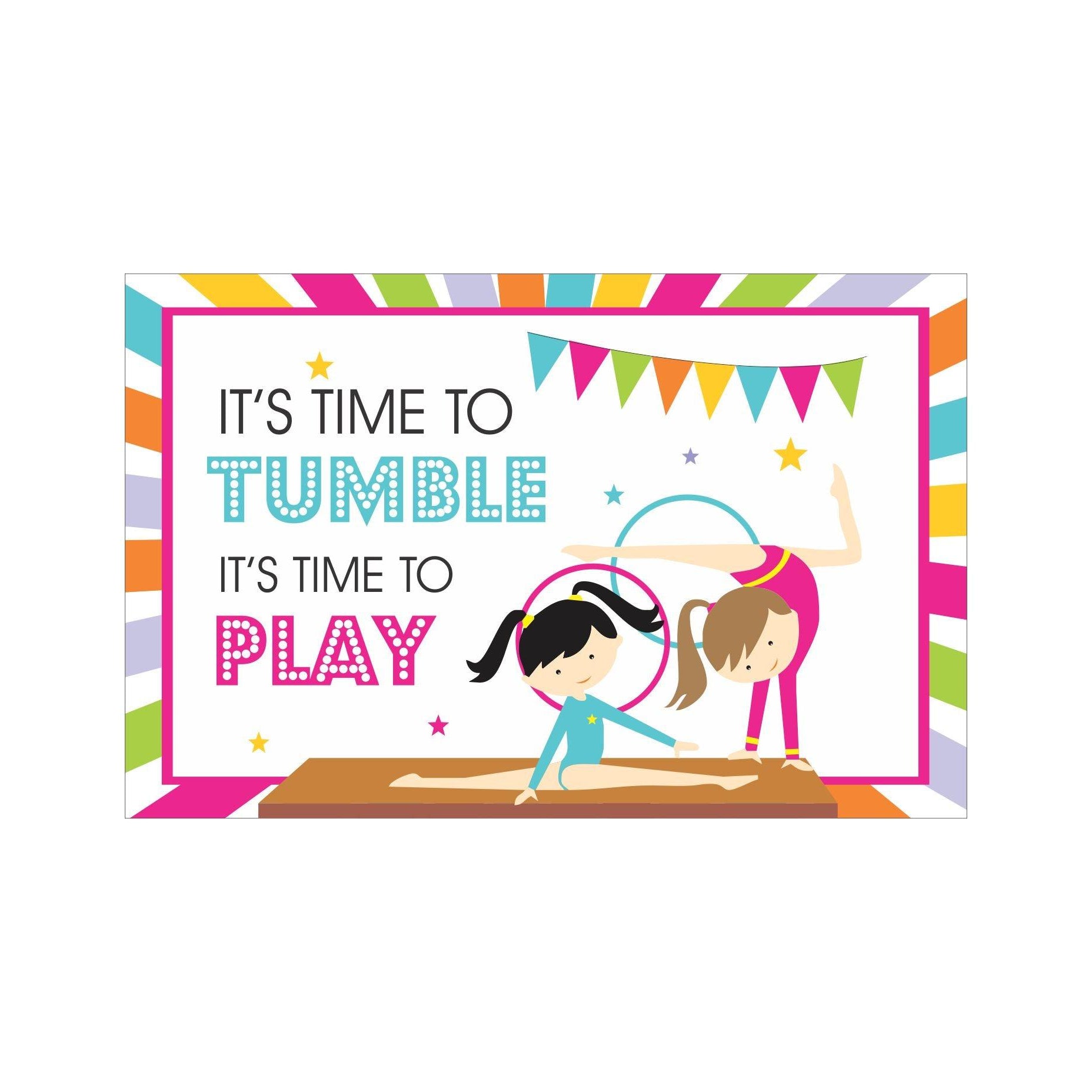 Gymnastics Theme Table Mats THEME PARTIES Pretty UR Party