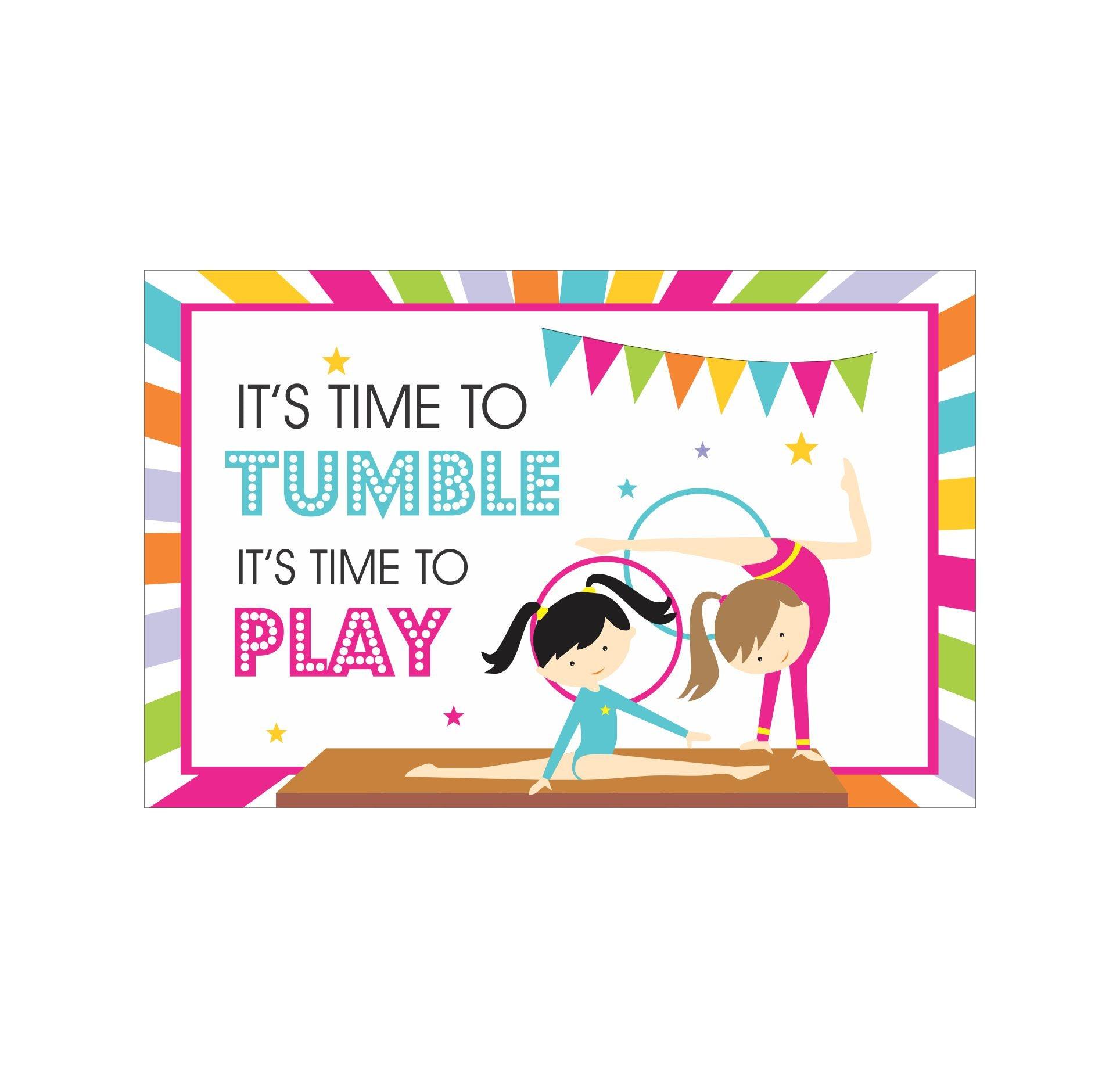 Gymnastics Theme Table Mats THEME PARTIES Pretty UR Party