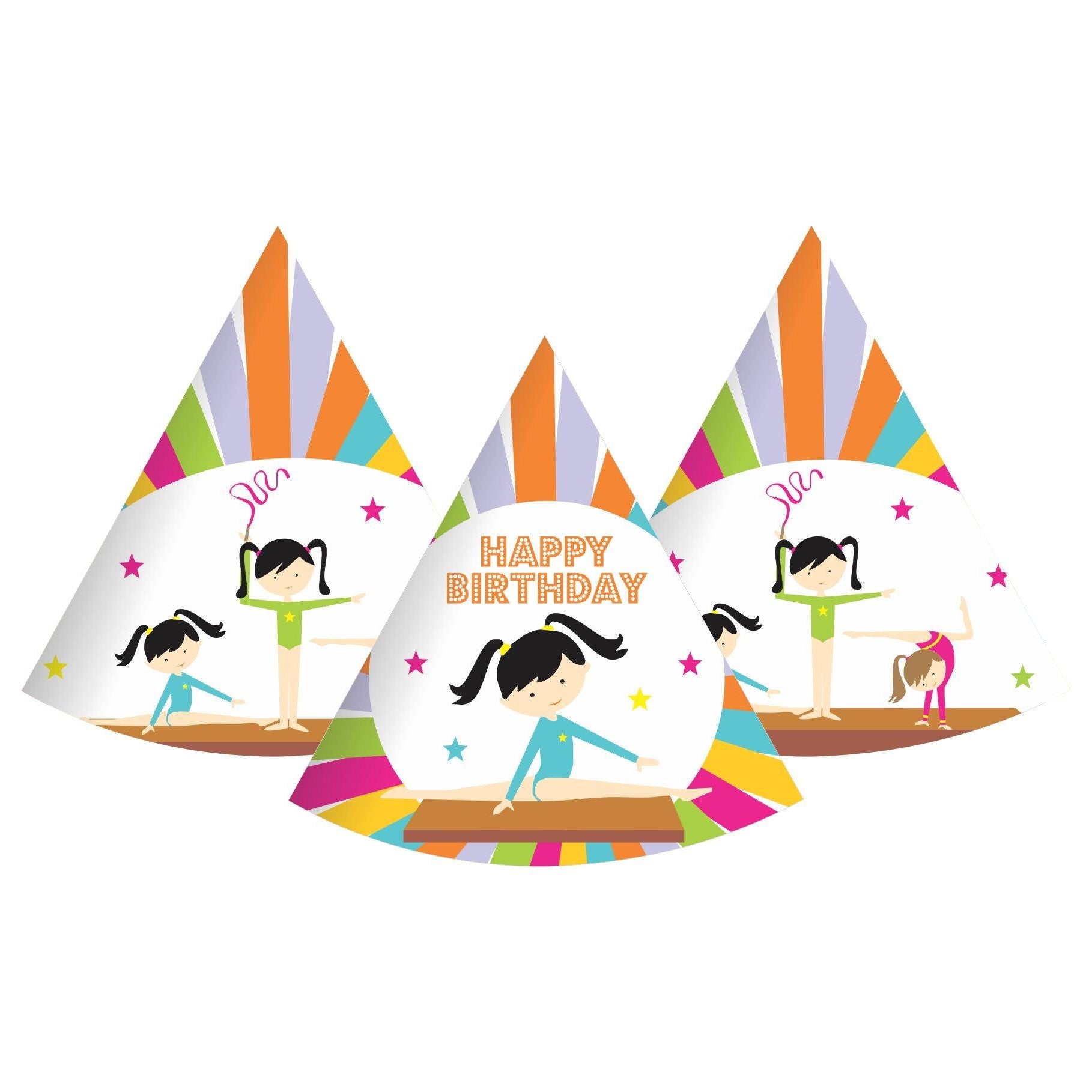 Gymnastics Theme Hats - Pack of 10 THEME PARTIES Pretty UR Party