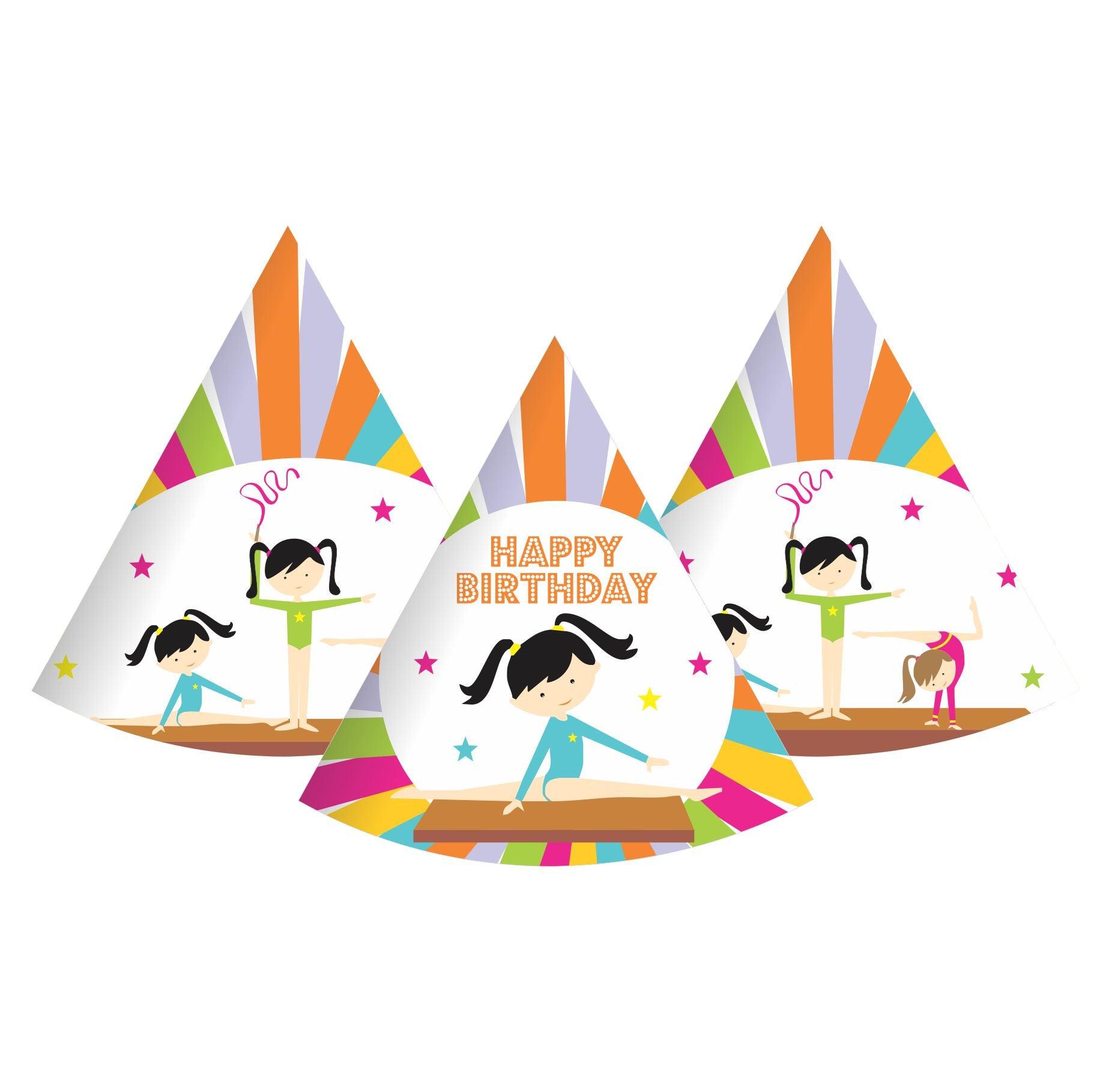 Gymnastics Theme Hats - Pack of 10 THEME PARTIES Pretty UR Party
