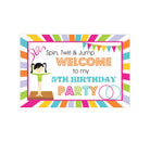Gymnastics Theme Entrance Banner / Door Sign THEME PARTIES Pretty UR Party