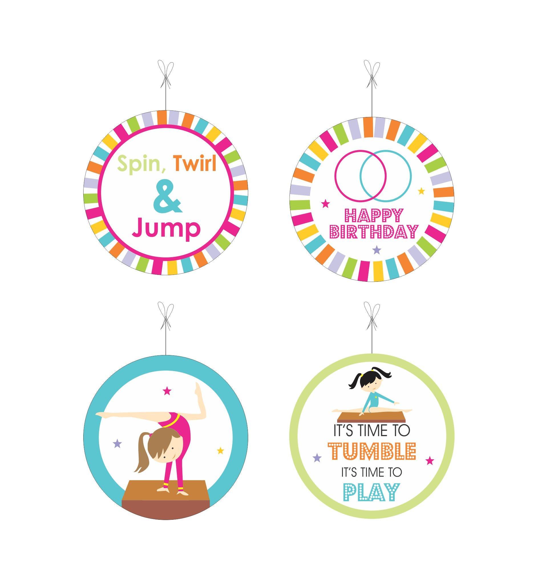 Gymnastics Theme Danglers THEME PARTIES Pretty UR Party