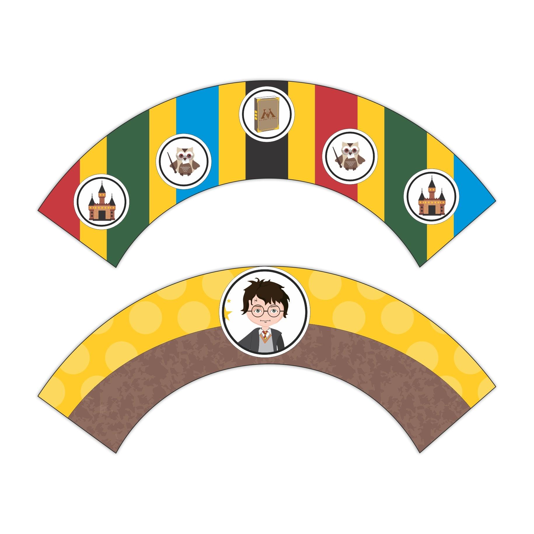 Harry Potter Cupcake Wrappers THEME PARTIES Pretty UR Party
